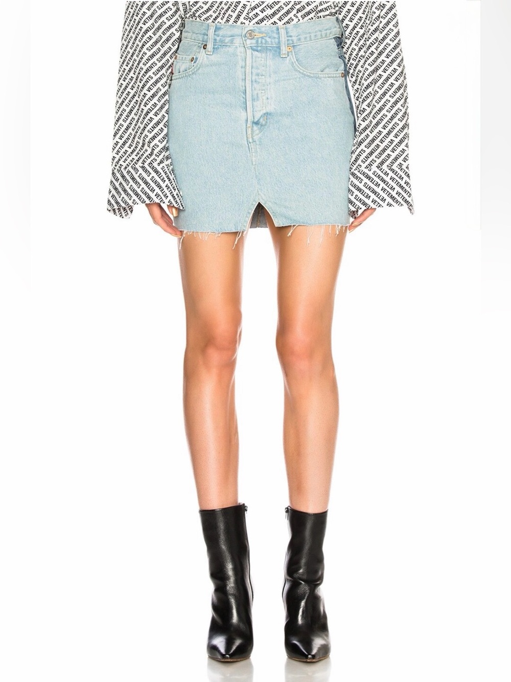VETEMENTS x Levis Denim Mini Skirt